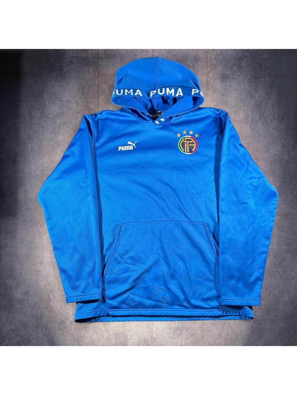 PUMA FIGC Italy Soccer Performance Pullover Hoodie